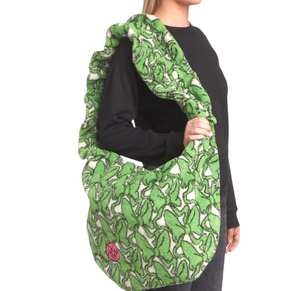 Chopova Lowena x Disney Daisy Duck Bow Fleece Shoulder Bag
